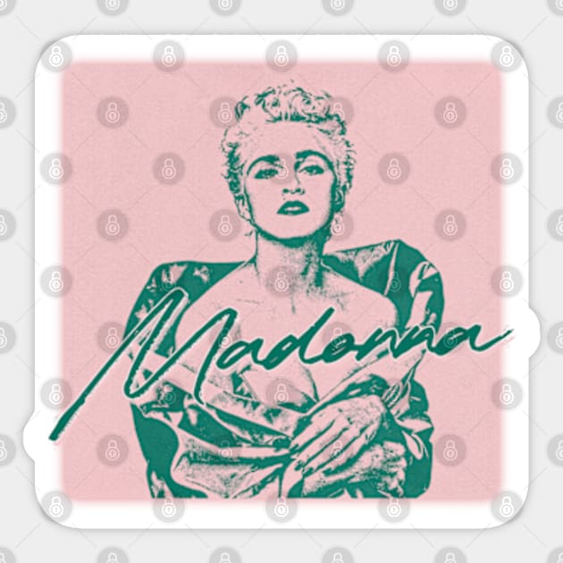 Madonna // Retro 80s Aesthetic Design Sticker by unknown_pleasures